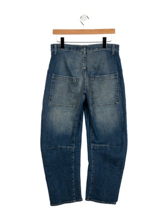 Nili Lotan Mid-Rise Straight Leg Jeans