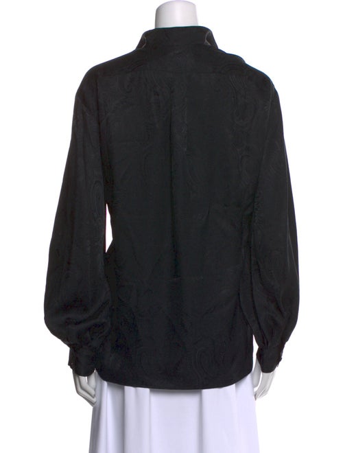 Nili Lotan Silk V-Neck Blouse