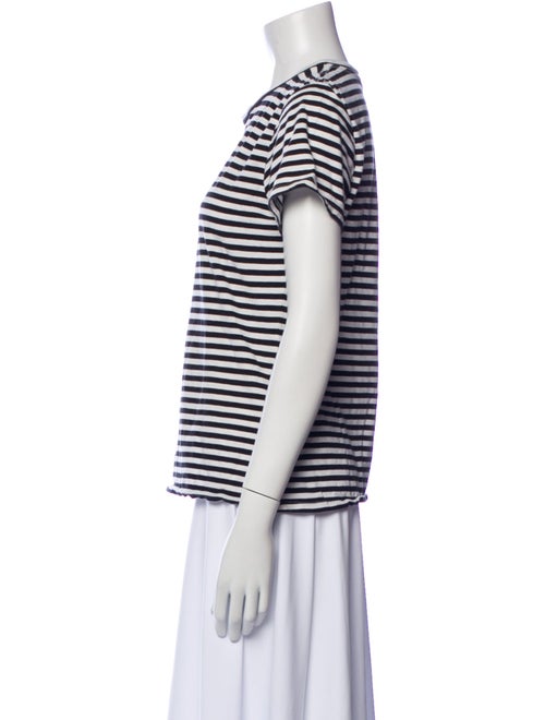 Nili Lotan Striped Crew Neck T-Shirt
