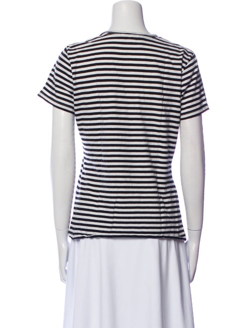 Nili Lotan Striped Crew Neck T-Shirt