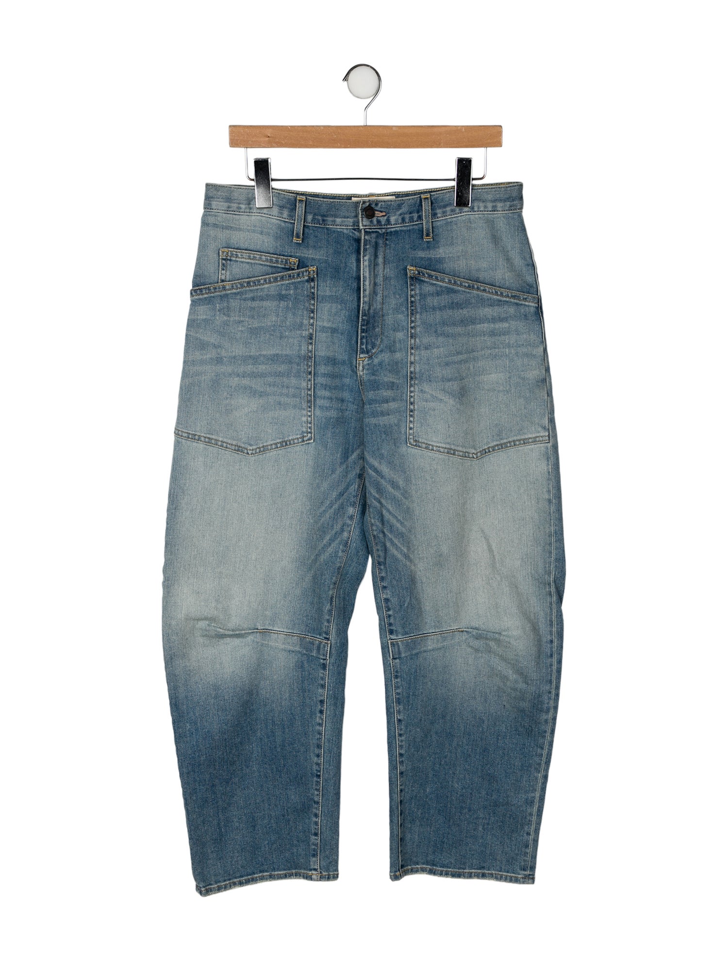 Nili Lotan High-Rise Straight Leg Jeans