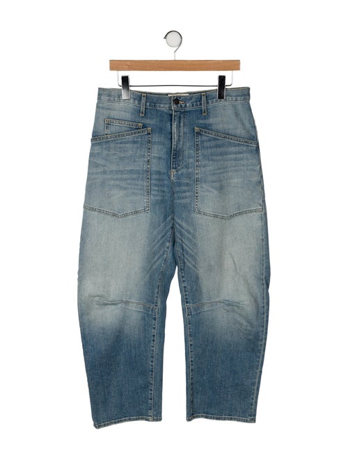 Nili Lotan High-Rise Straight Leg Jeans