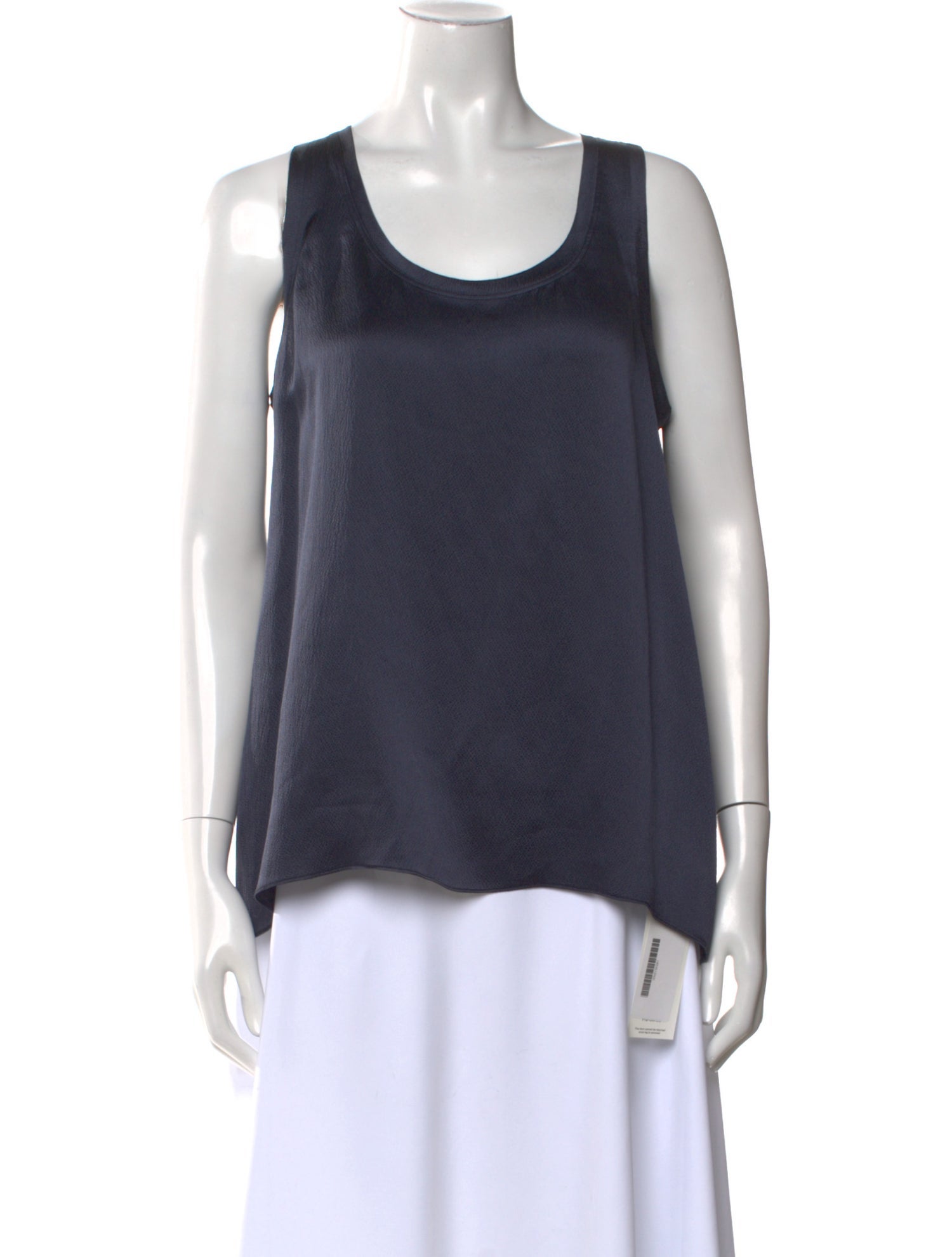 Nili Lotan Silk Scoop Neck Top