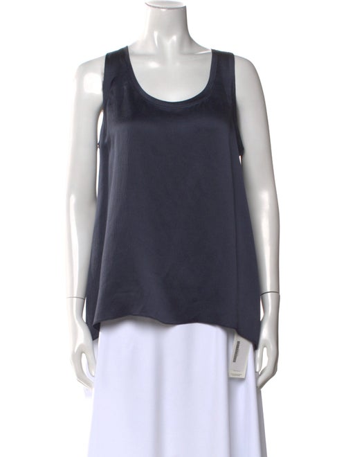 Nili Lotan Silk Scoop Neck Top