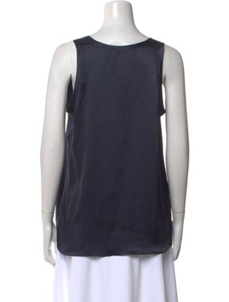 Nili Lotan Silk Scoop Neck Top