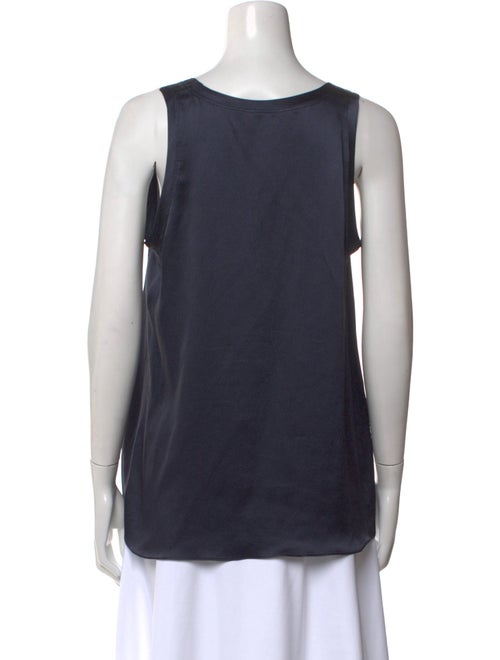 Nili Lotan Silk Scoop Neck Top