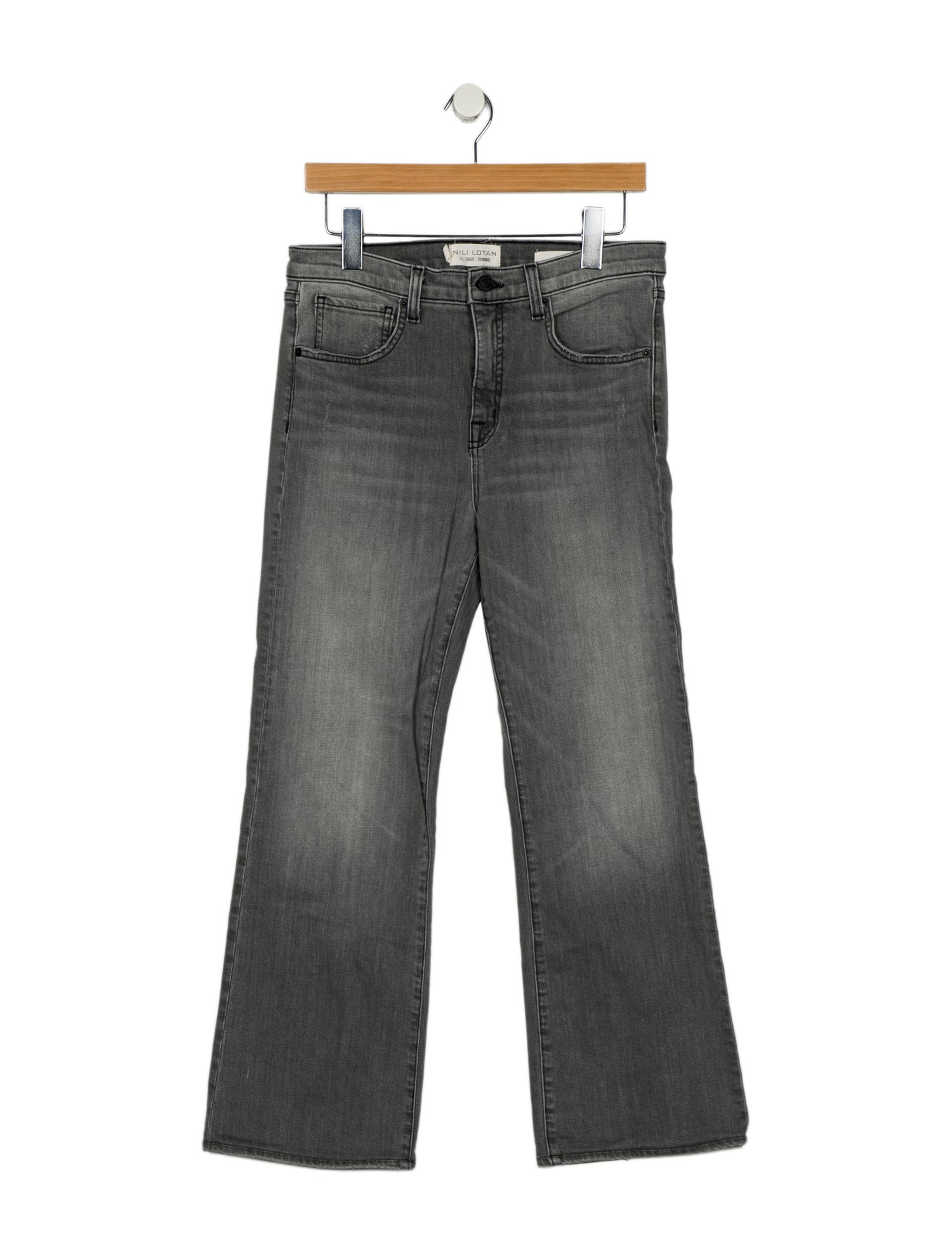 Nili Lotan Mid-Rise Wide Leg Jeans