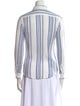 Nili Lotan Striped Long Sleeve Button-Up Top