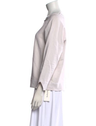 Nili Lotan Bateau Neckline Three-Quarter Sleeve Sweatshirt