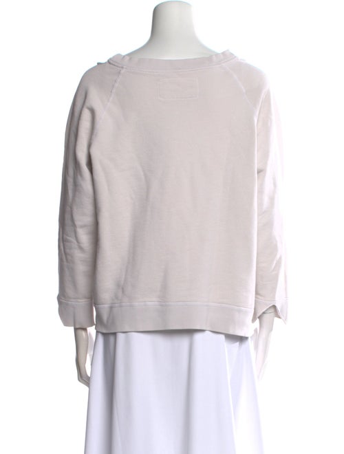 Nili Lotan Bateau Neckline Three-Quarter Sleeve Sweatshirt