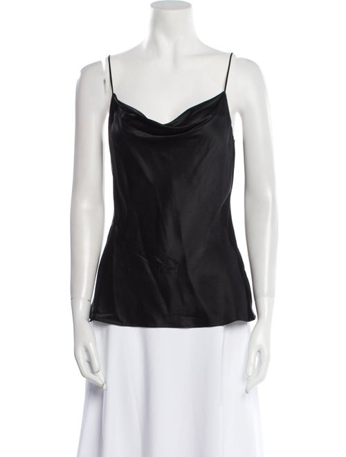 Nili Lotan Silk Cowl Neck Top