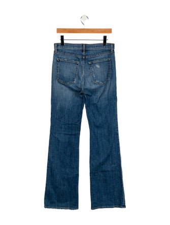 Nili Lotan Mid-Rise Wide Leg Jeans