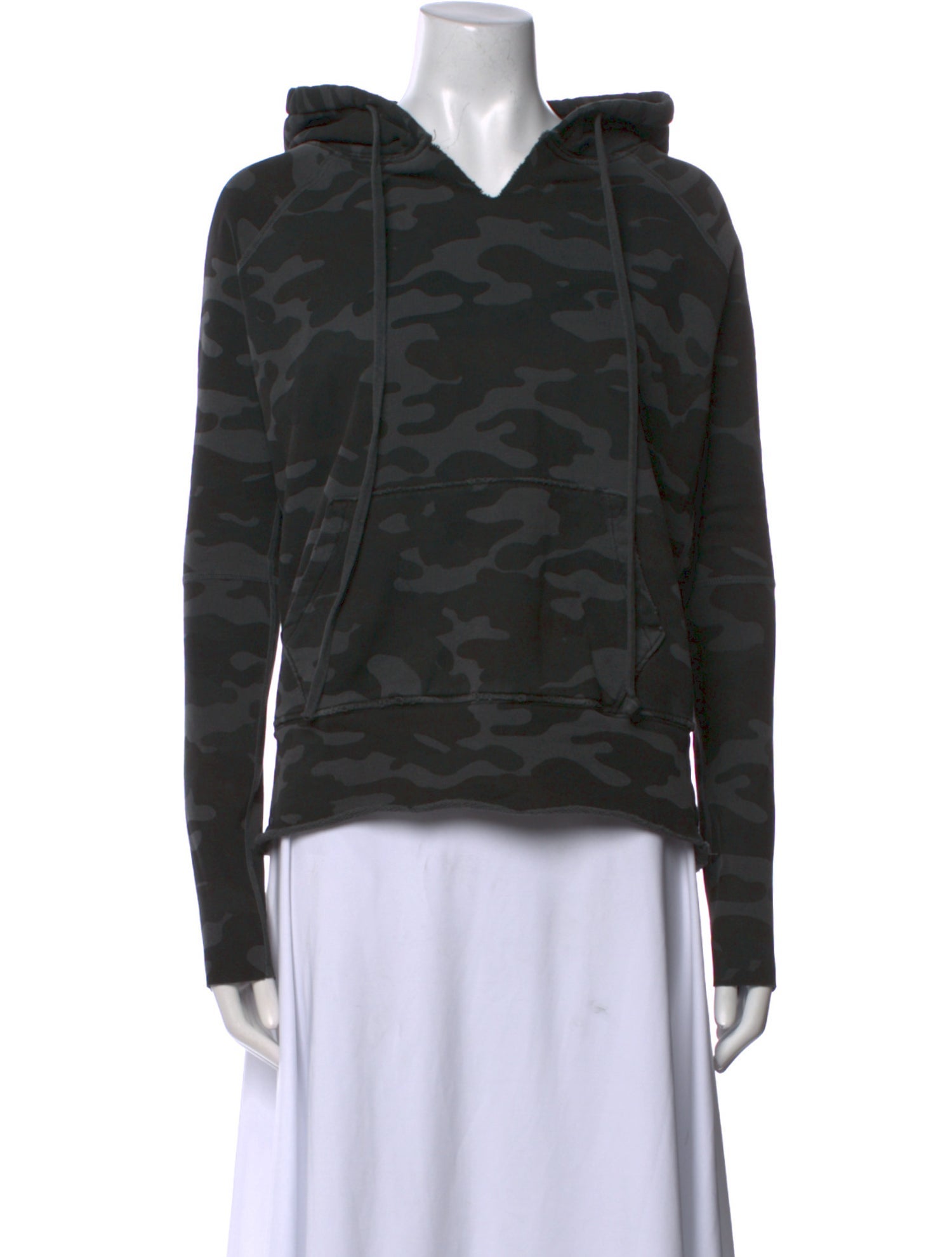 Nili Lotan Printed V-Neck Sweatshirt