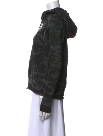 Nili Lotan Printed V-Neck Sweatshirt