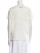 Nili Lotan Linen Scoop Neck T-Shirt