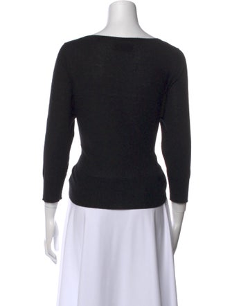 Nili Lotan Silk Scoop Neck Sweater