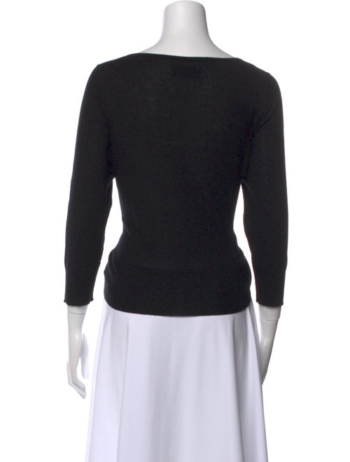 Nili Lotan Silk Scoop Neck Sweater