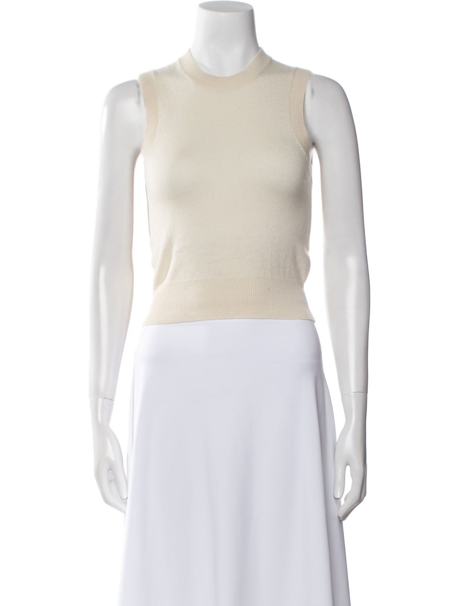 Nili Lotan Cashmere Crew Neck Crop Top