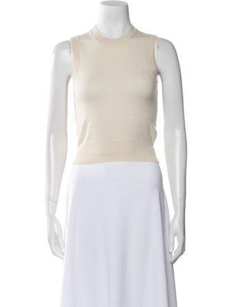 Nili Lotan Cashmere Crew Neck Crop Top