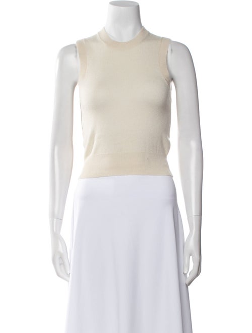 Nili Lotan Cashmere Crew Neck Crop Top