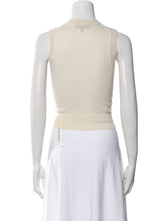 Nili Lotan Cashmere Crew Neck Crop Top