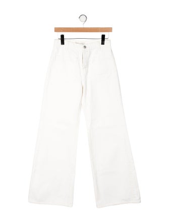 Nili Lotan Mid-Rise Wide Leg Jeans