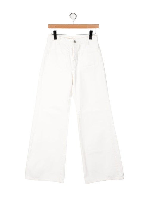 Nili Lotan Mid-Rise Wide Leg Jeans