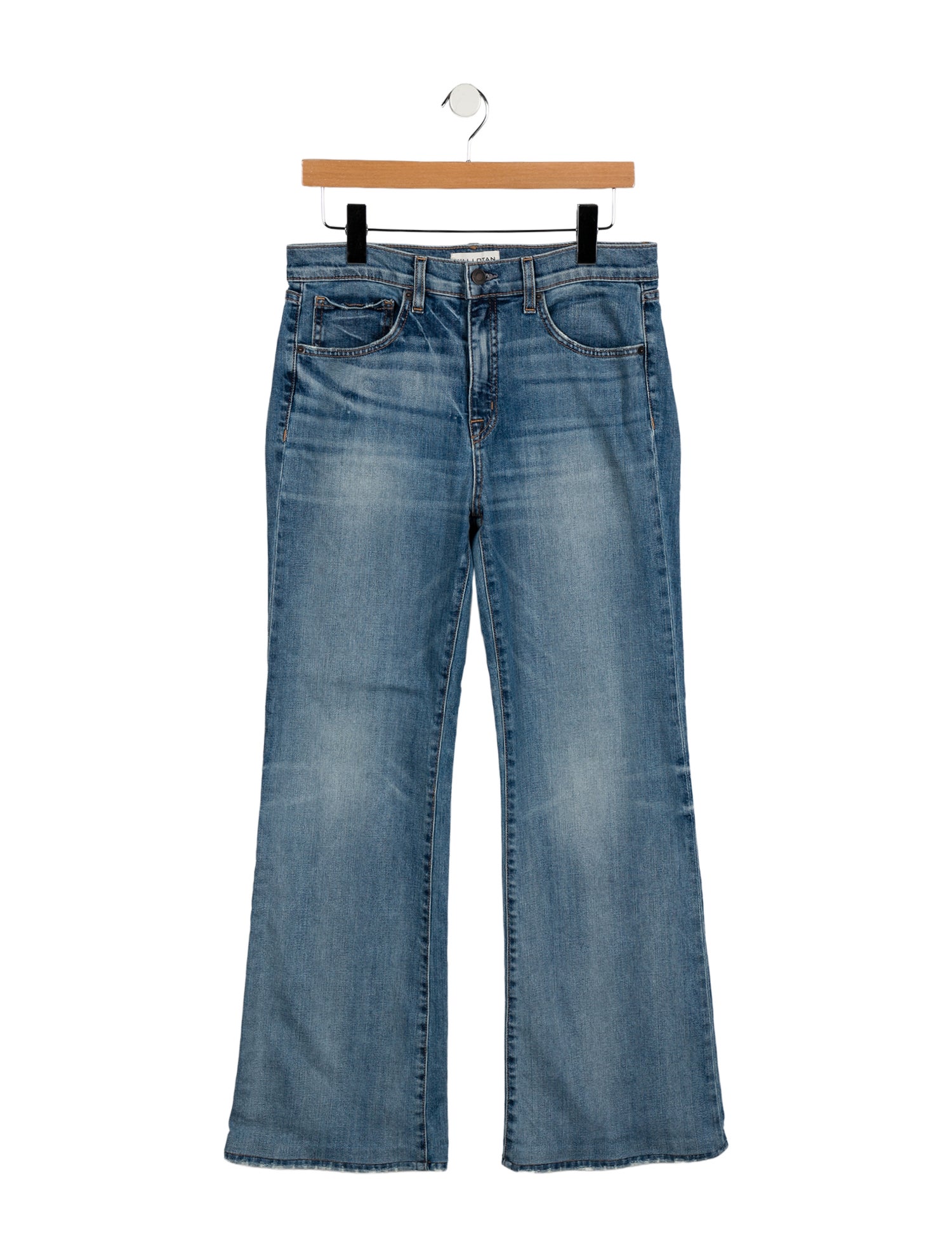 Nili Lotan Mid-Rise Wide Leg Jeans