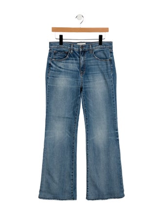 Nili Lotan Mid-Rise Wide Leg Jeans