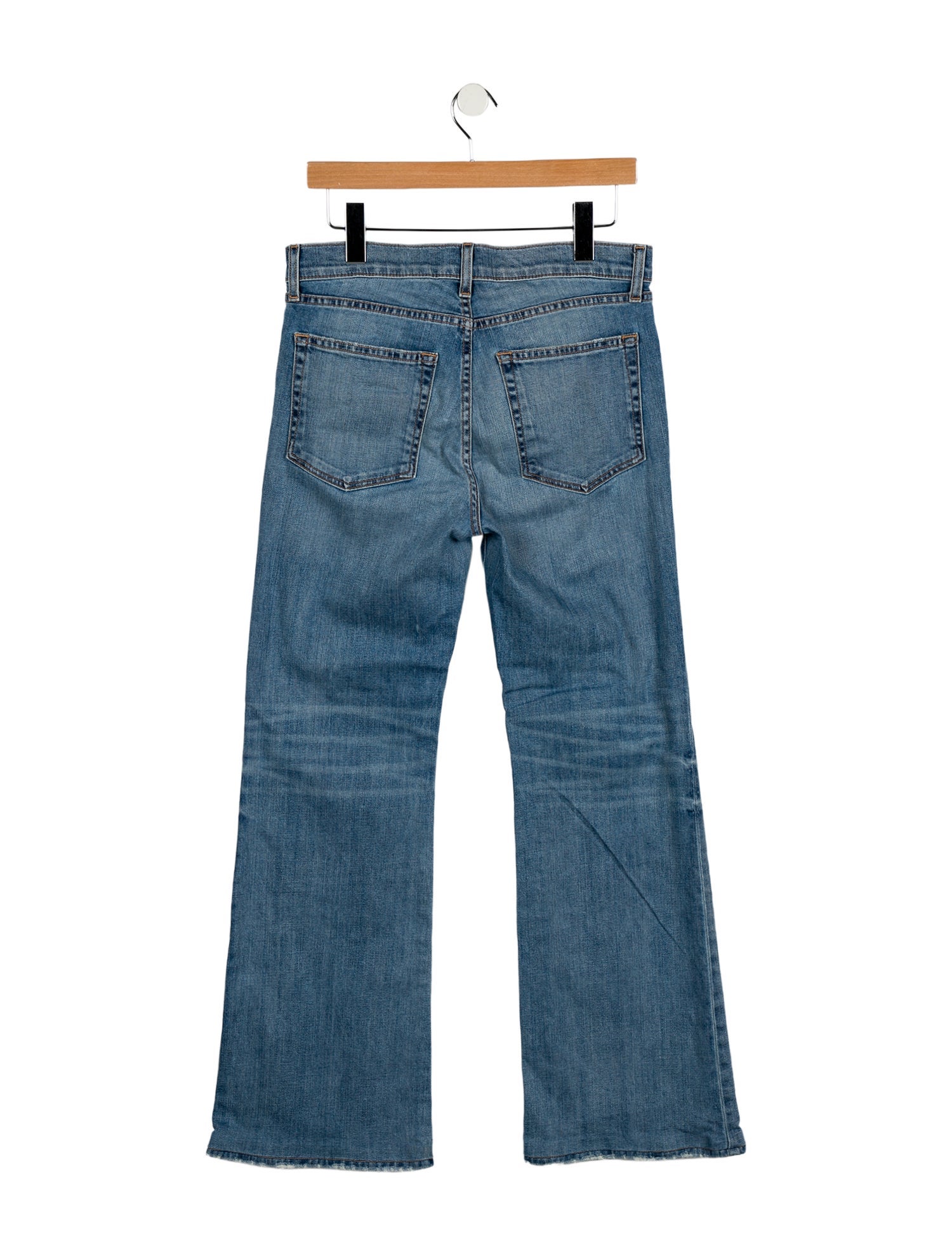 Nili Lotan Mid-Rise Wide Leg Jeans