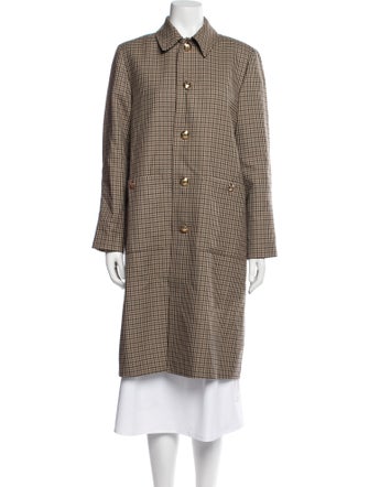 Nili Lotan Plaid Print Coat