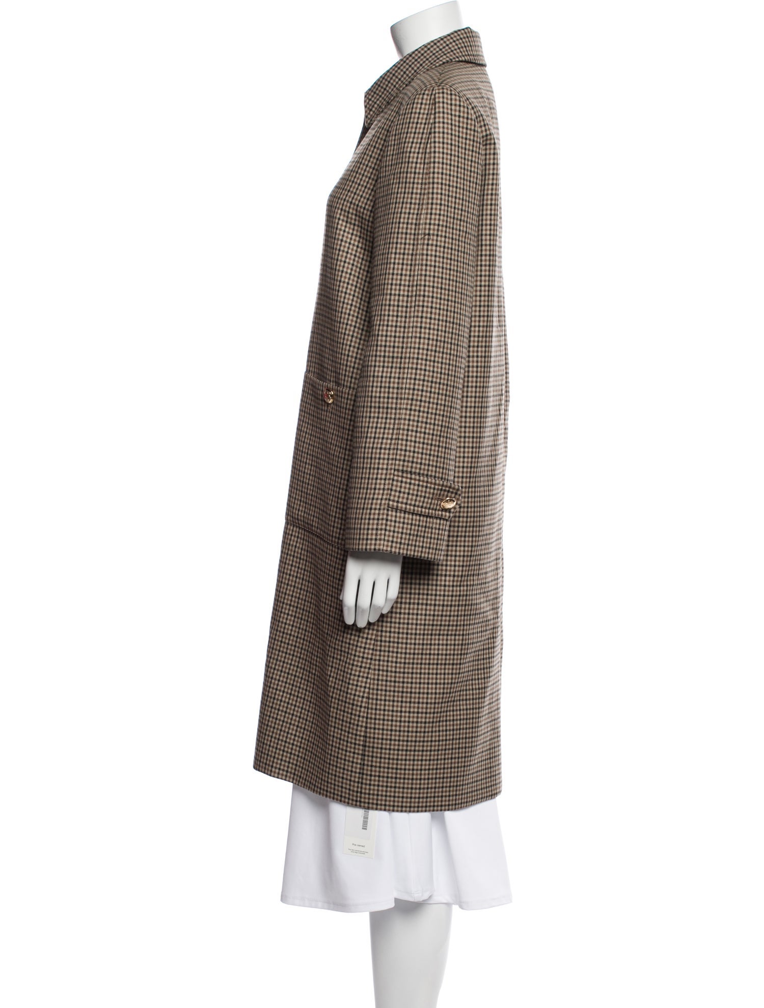 Nili Lotan Plaid Print Coat