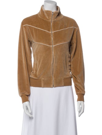 Nili Lotan Mock Neck Long Sleeve Sweatshirt