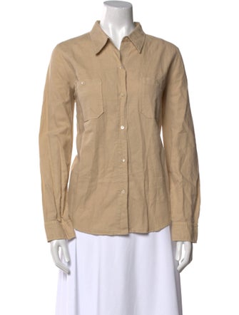 Nili Lotan Long Sleeve Button-Up Top