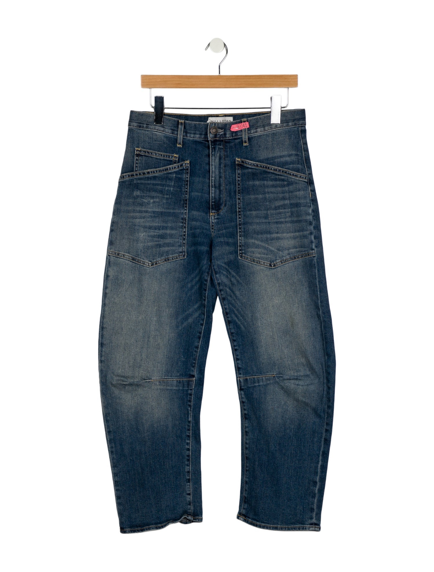 Nili Lotan High-Rise Straight Leg Jeans