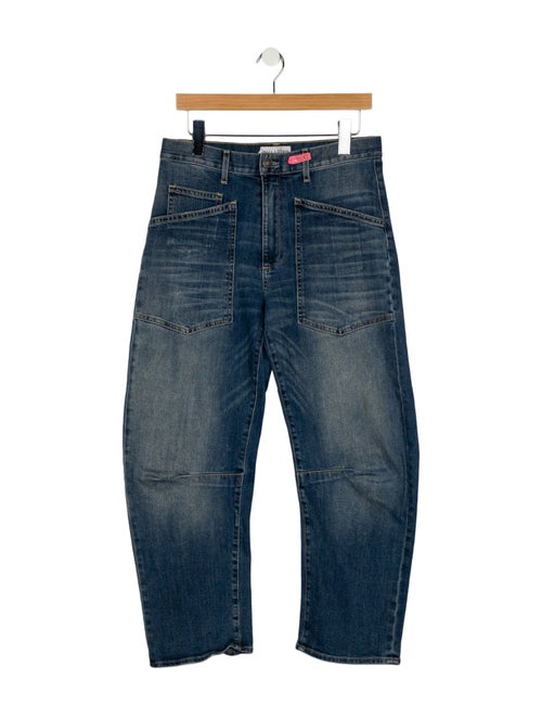 Nili Lotan High-Rise Straight Leg Jeans