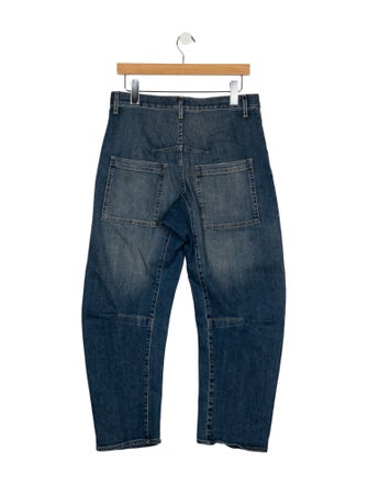 Nili Lotan High-Rise Straight Leg Jeans