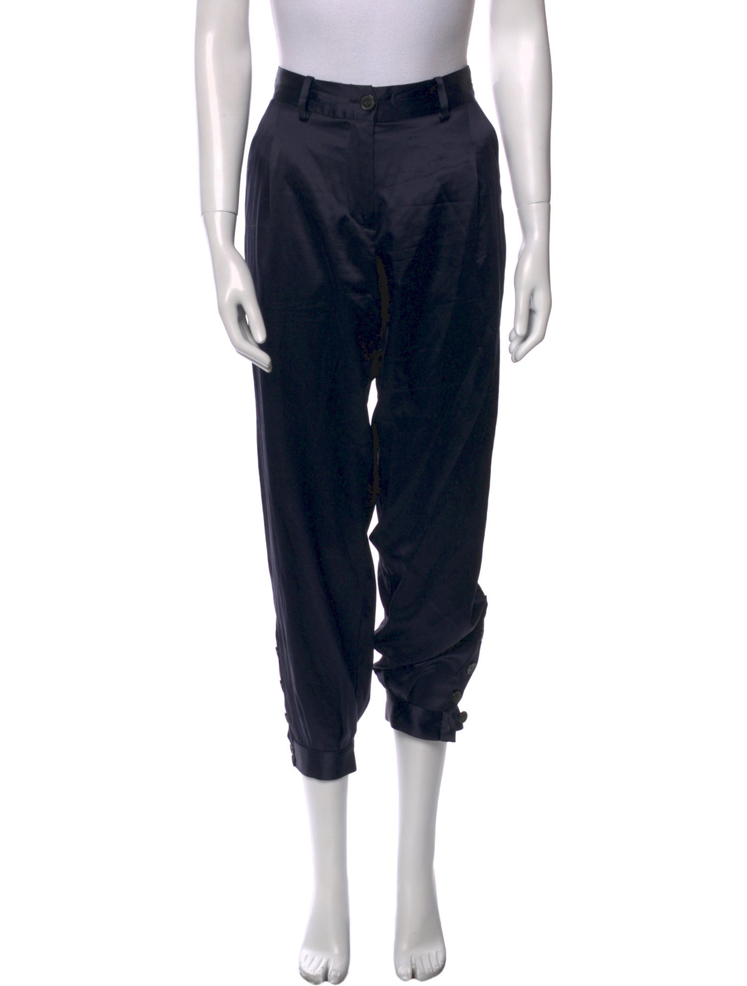 Nili Lotan Silk Skinny Leg Pants