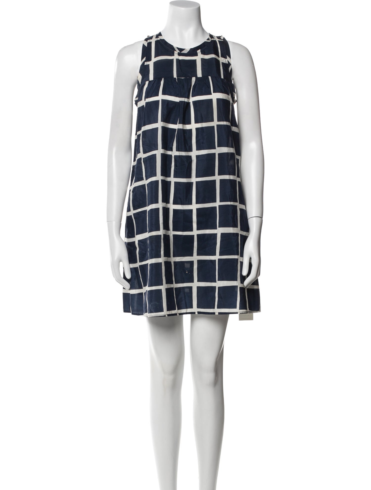 Nili Lotan Plaid Print Mini Dress