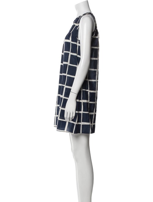 Nili Lotan Plaid Print Mini Dress