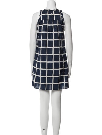 Nili Lotan Plaid Print Mini Dress