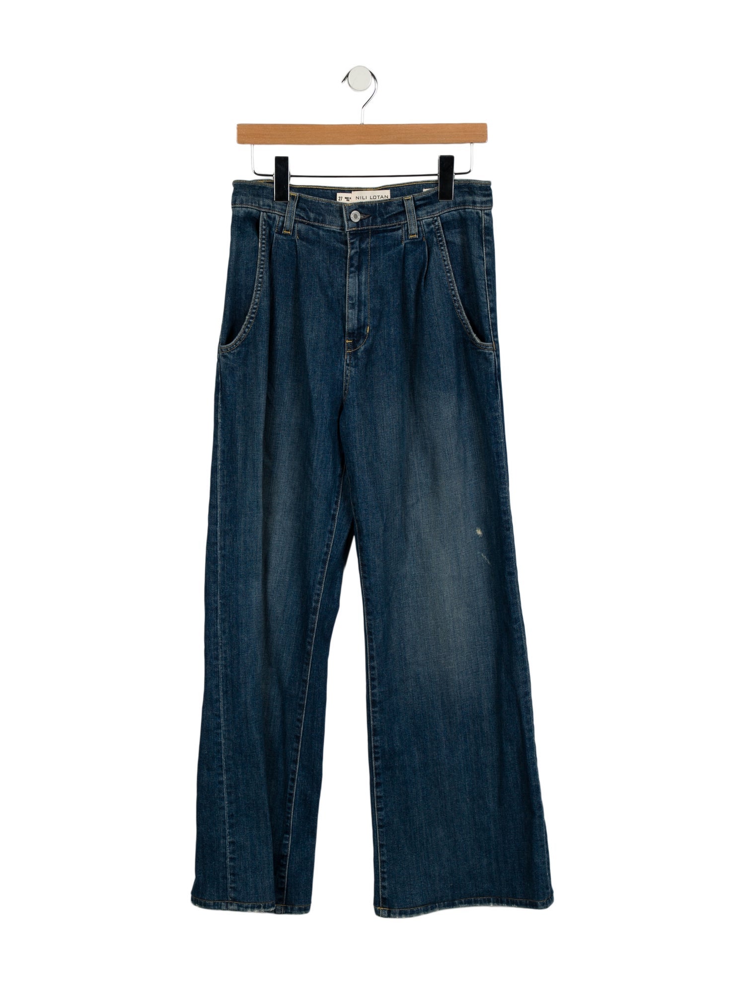 Nili Lotan High-Rise Wide Leg Jeans