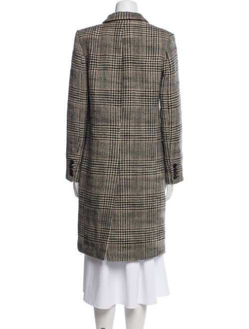 Nili Lotan Virgin Wool Plaid Print Coat