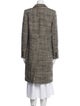 Nili Lotan Virgin Wool Plaid Print Coat