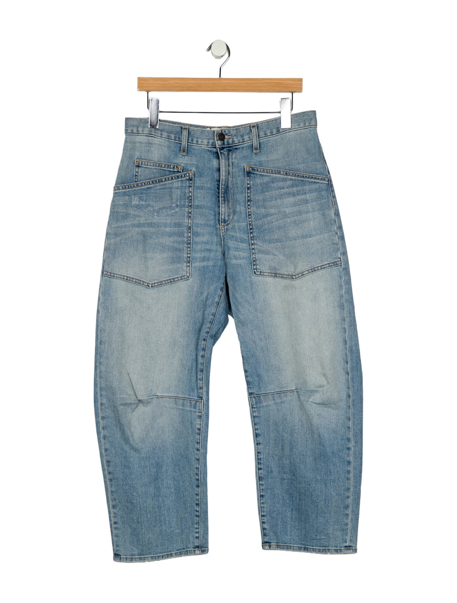 Nili Lotan High-Rise Straight Leg Jeans