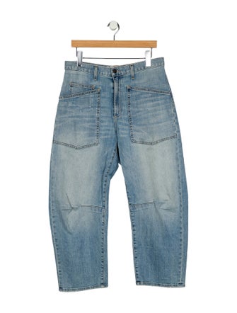 Nili Lotan High-Rise Straight Leg Jeans