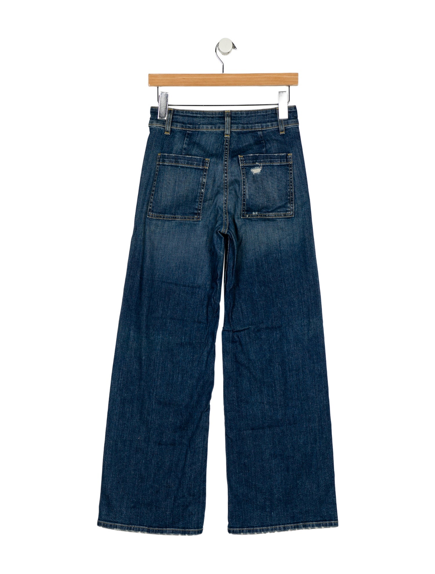 Nili Lotan Mid-Rise Wide Leg Jeans