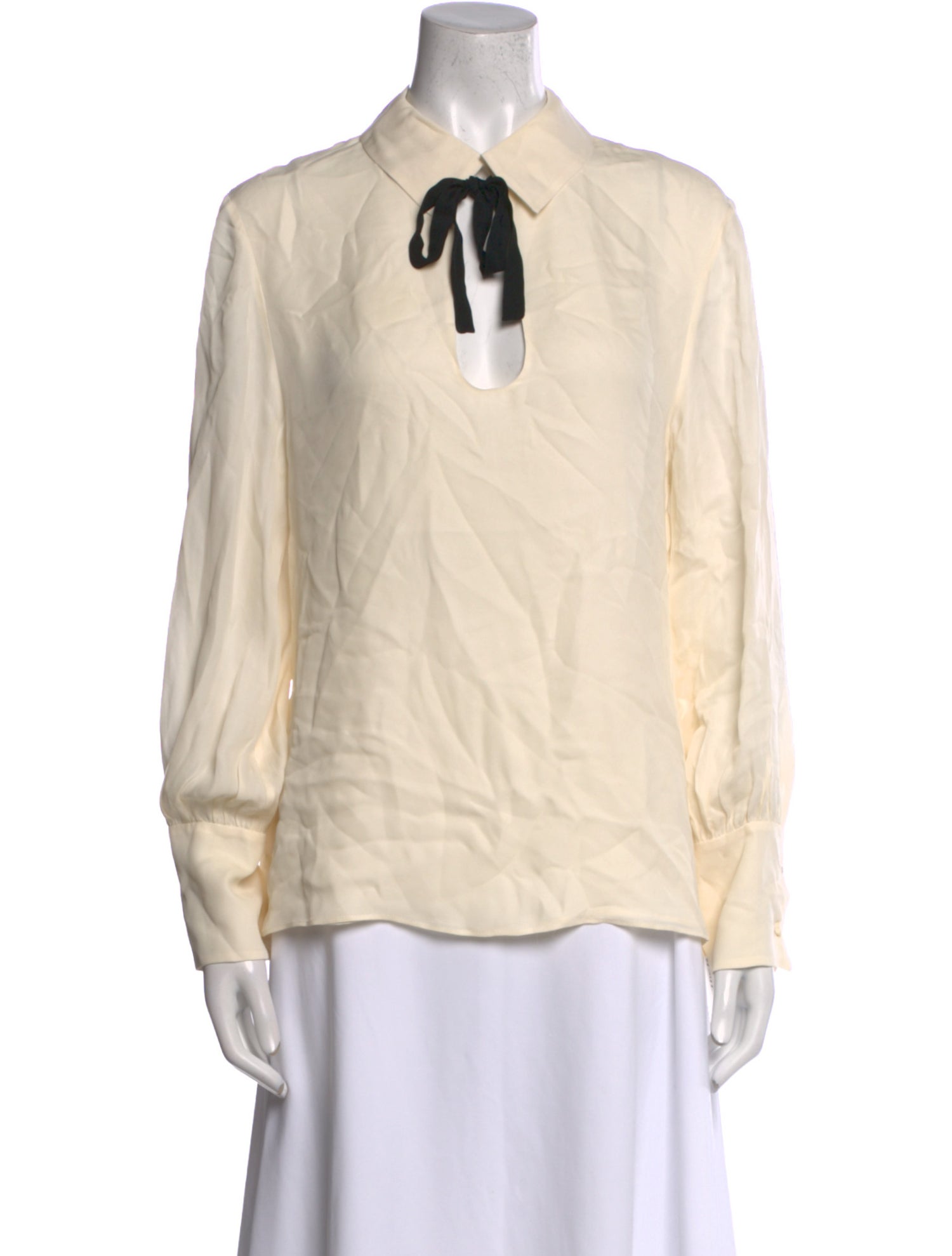 Nili Lotan Silk Long Sleeve Blouse