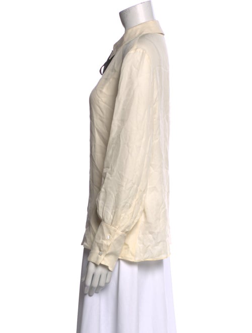 Nili Lotan Silk Long Sleeve Blouse