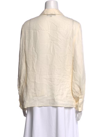 Nili Lotan Silk Long Sleeve Blouse